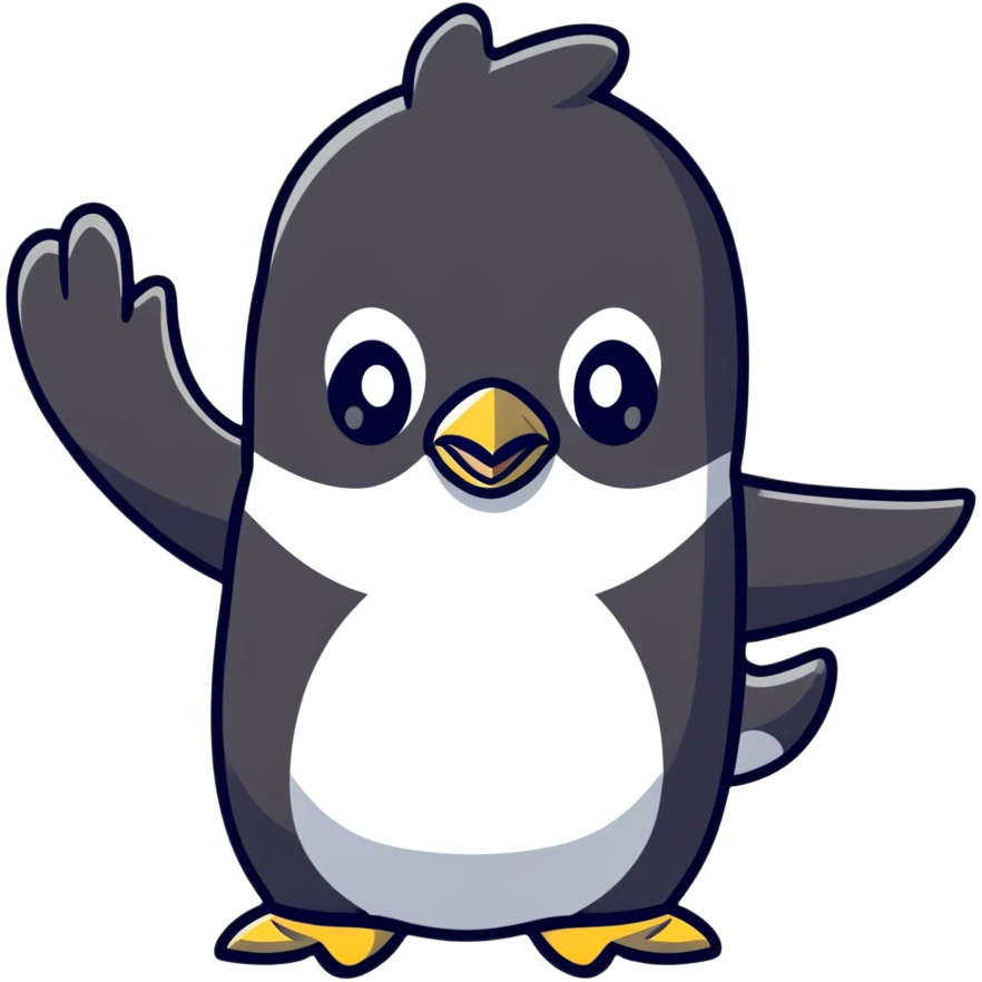 penguin giving thumbs down emoji