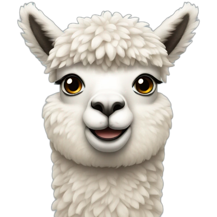 Alpaca withe  emoji