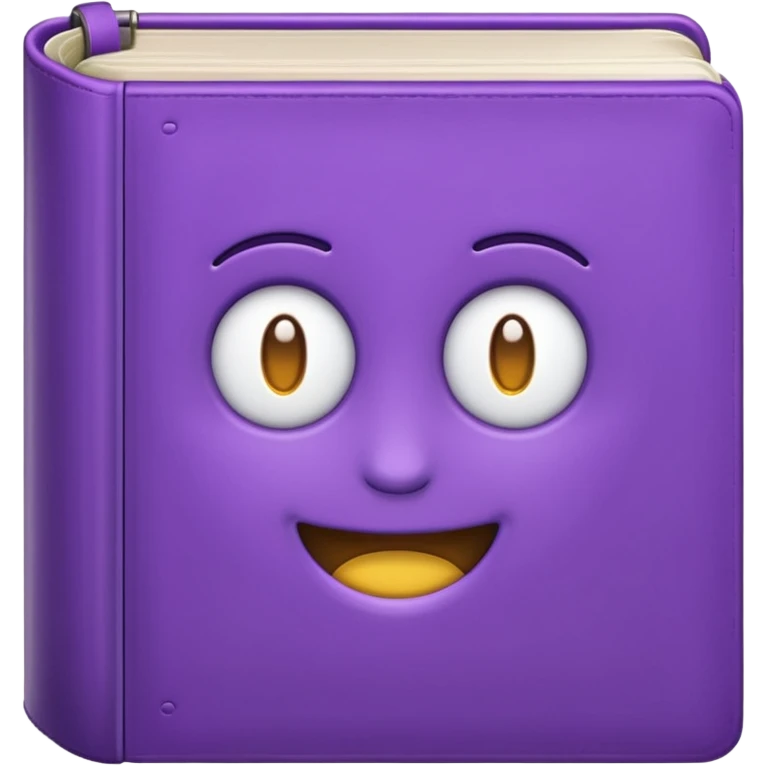 a purple book, emoji style emoji