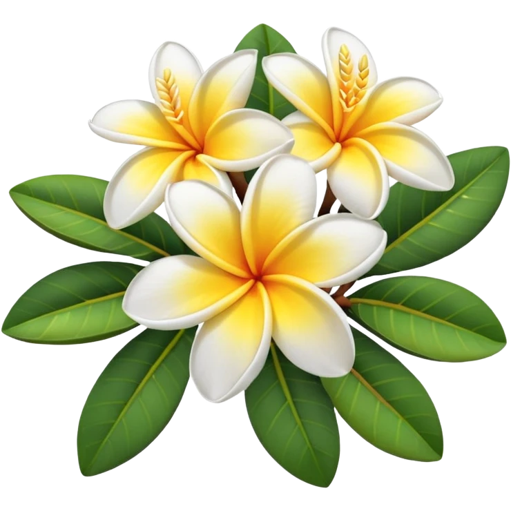 plumeria flower cluster emoji