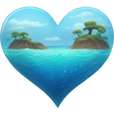 Ocean heart emoji