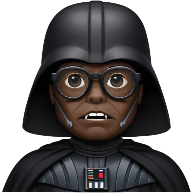 Dark vador avec des verrresnoires emoji