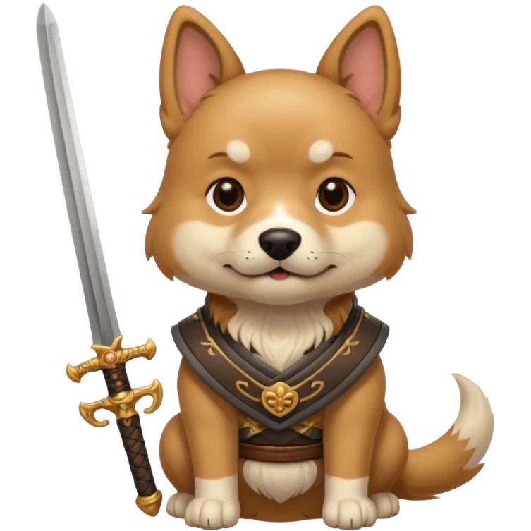 dog chinese with sword emoji