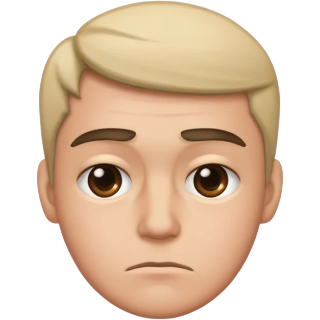 side eye with a frown  emoji