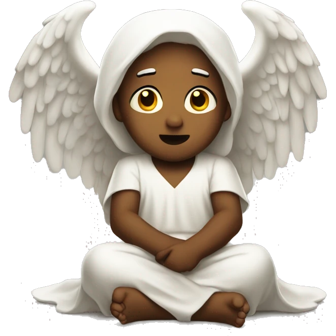 Angel begging for mercy emoji