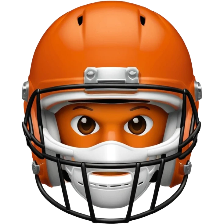 college football burnt orange  helmet emoji