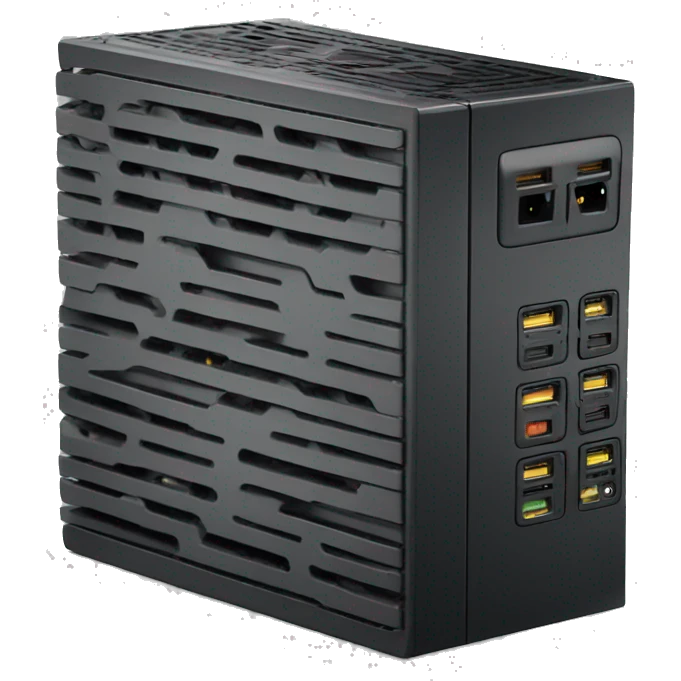Black modular pc power supply emoji