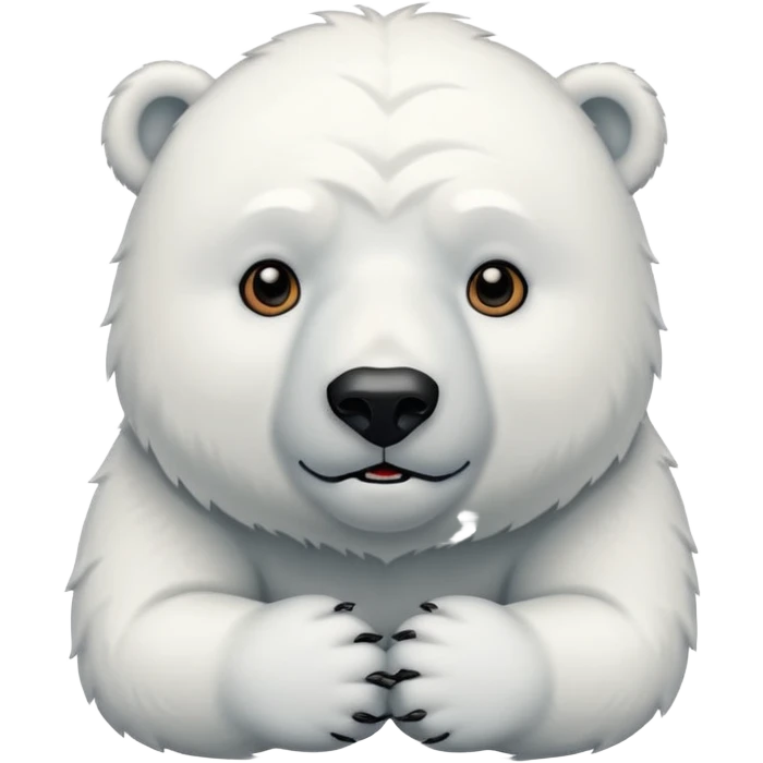 A polar bear with tattos emoji