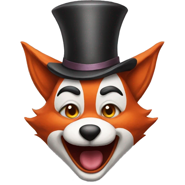 fox clown  emoji