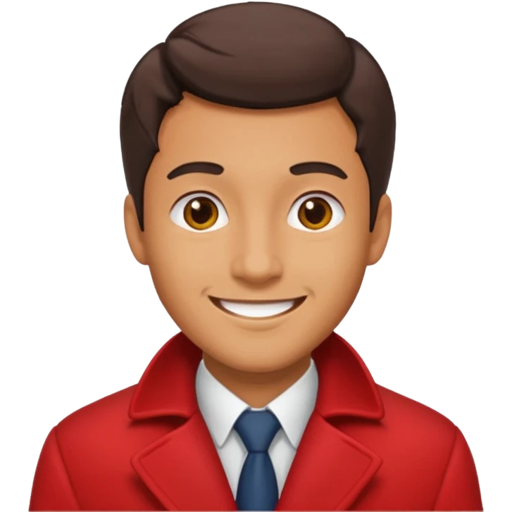 Man in red coat emoji