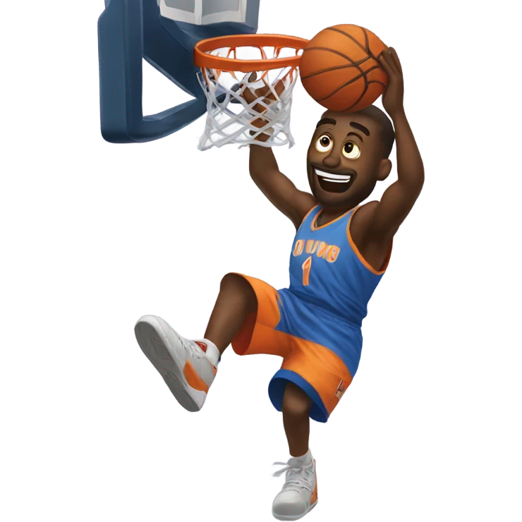 Basketball dunk emoji