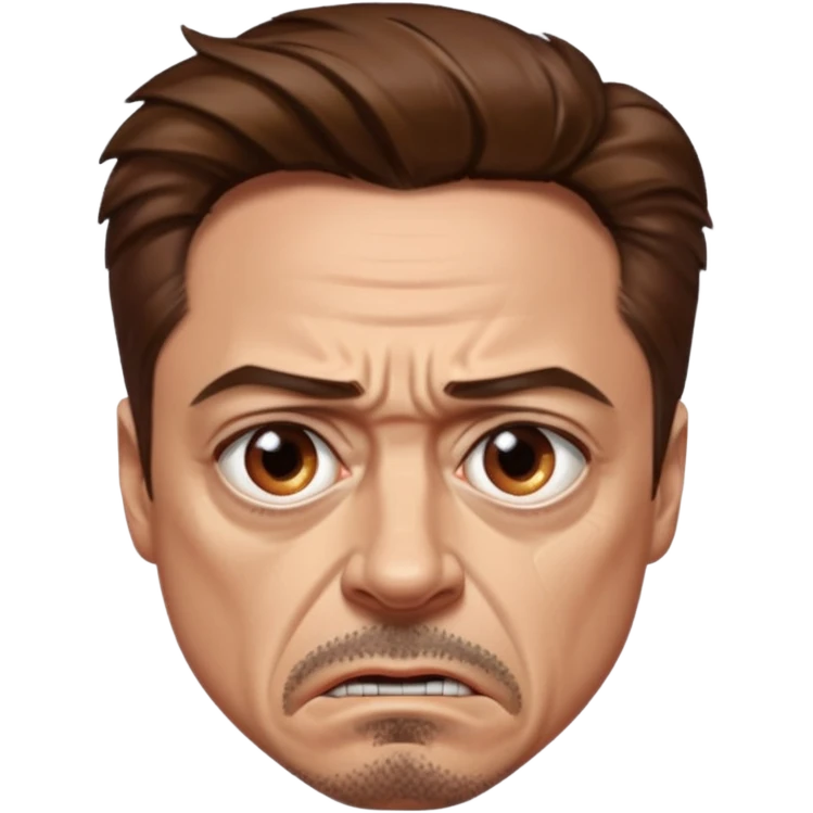 robert downey jr angry emoji