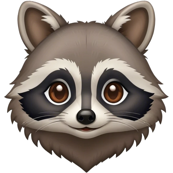 Heart eyed raccoon emoji