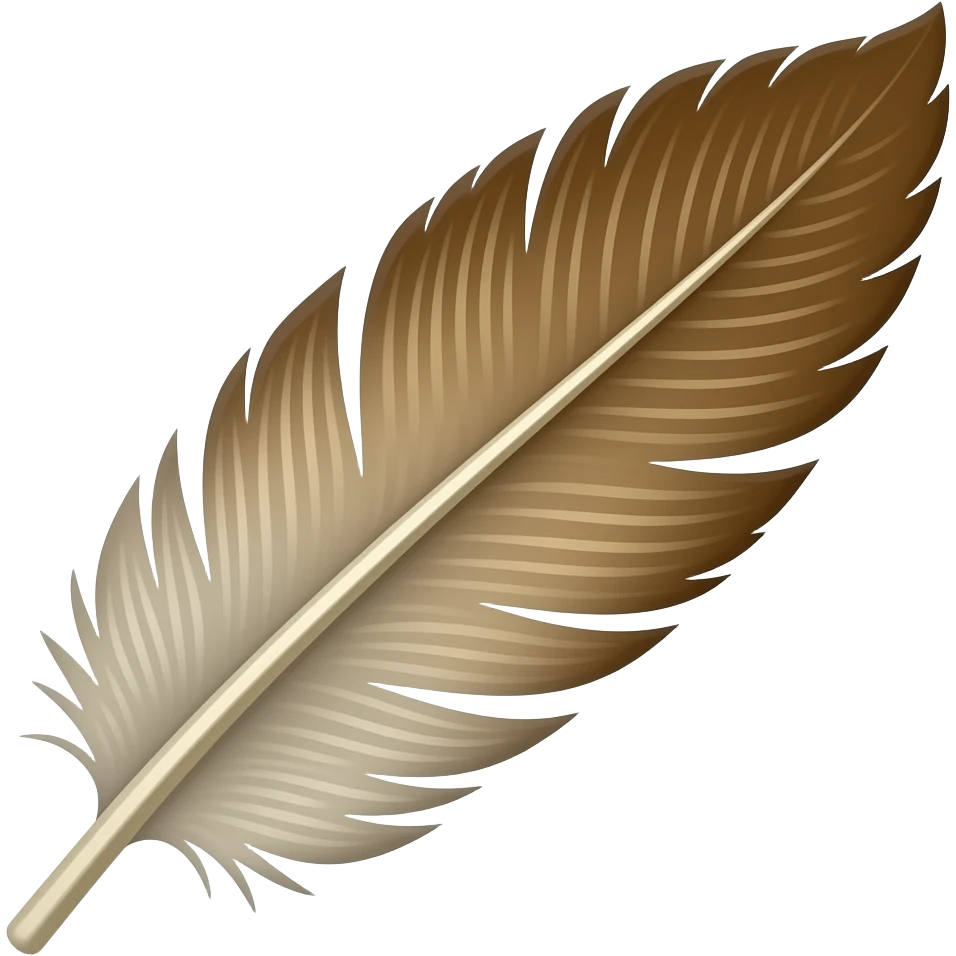 Make feather of lord krishna emoji