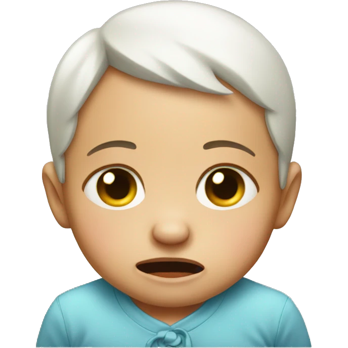 Crying baby emoji