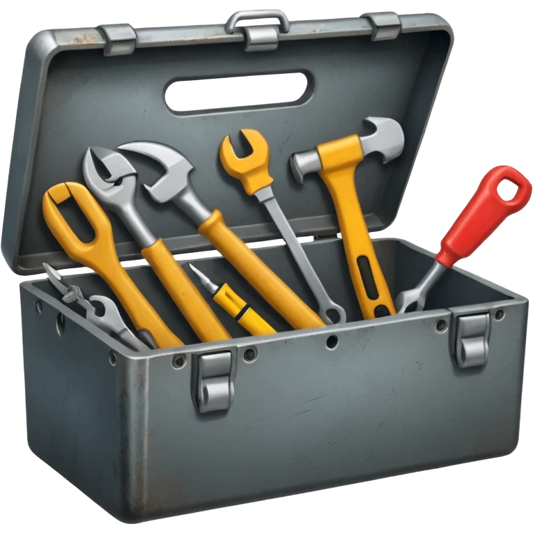 Toolbox with multiple tools emoji