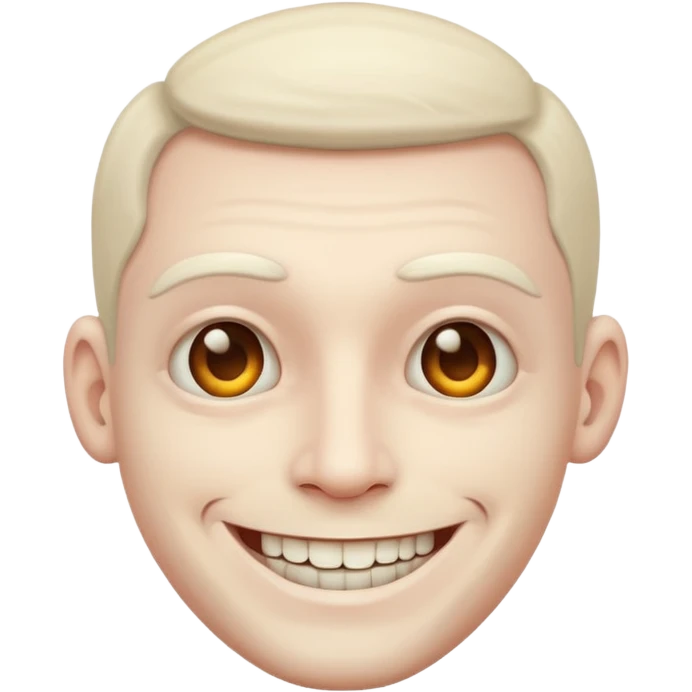 smile creepy man emoji