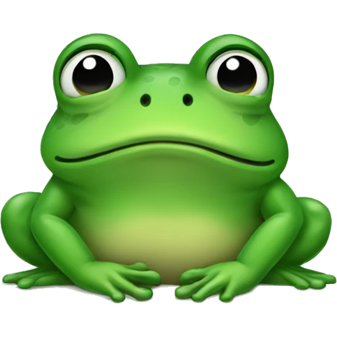 Sad frog  emoji