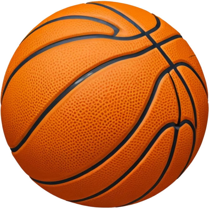 classic orange basketball emoji