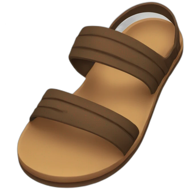 one brown sandal emoji