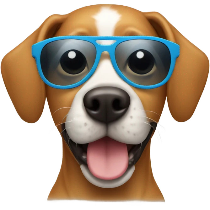 dog wearing sunglasses emoji