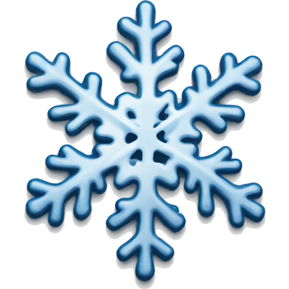 Melting snowflake emoji