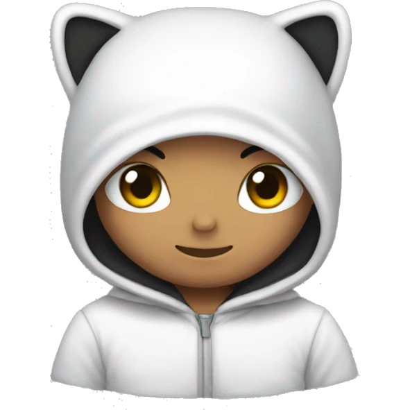 black hello kitty hood emoji