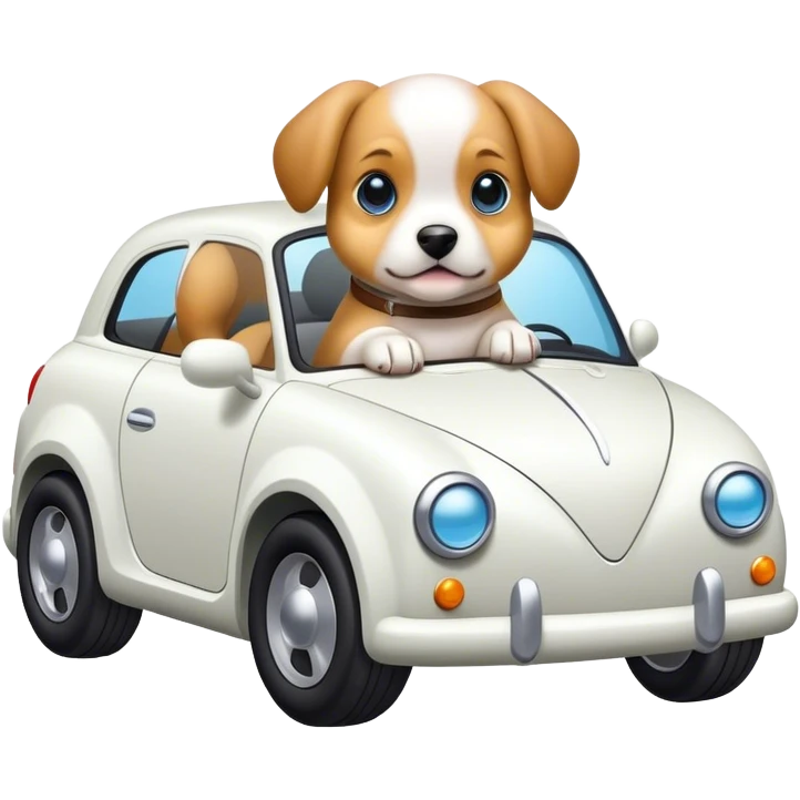 Puppy car hybrid emoji
