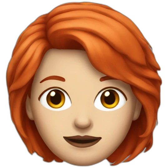 woman politician with red hair emoji