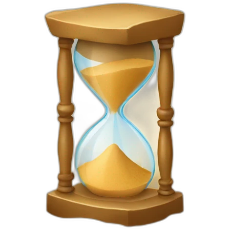 Sand clock emoji