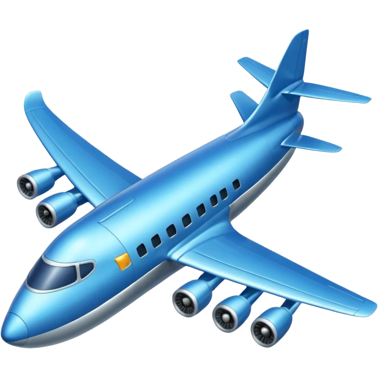 Two floors blue airplane emoji