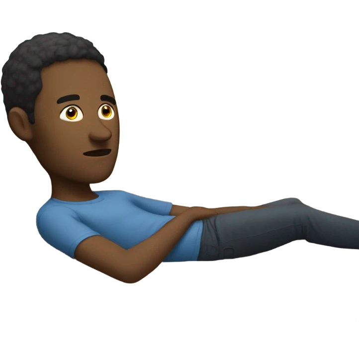 a white person resting on a sofa in the living room emoji
