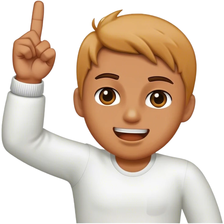 Une main fermée avec le majeur qui sort, et qui fait une danse  emoji
