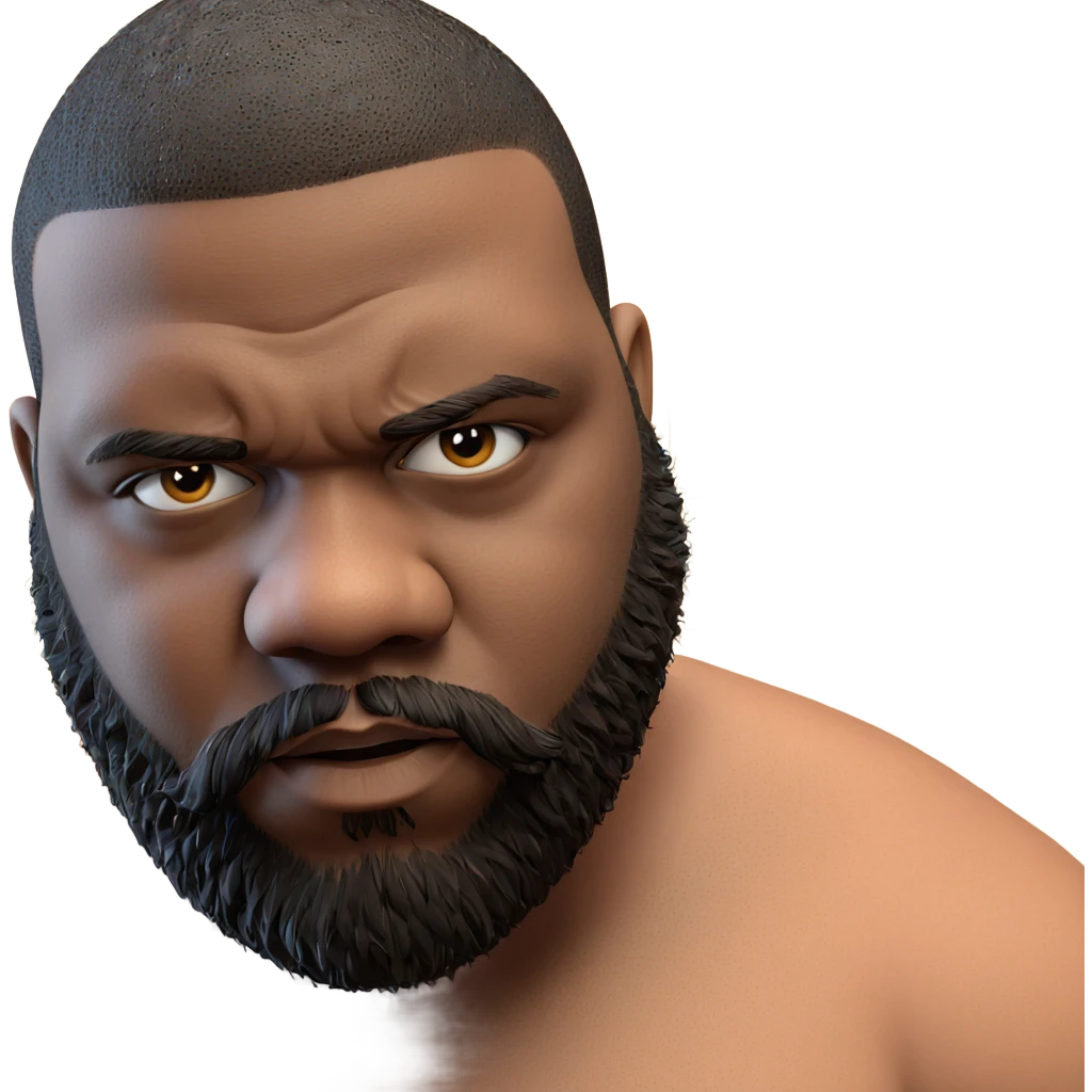 bearded man portrait close up emoji