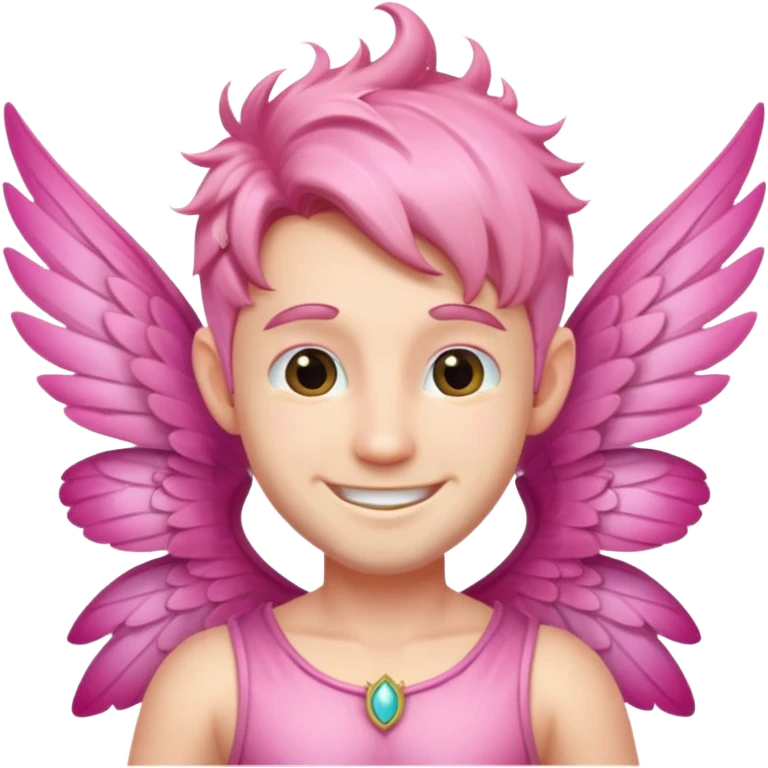 pink male fairy emoji