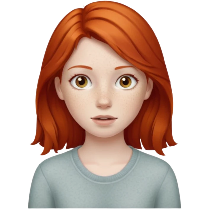 The red-haired girl emoji