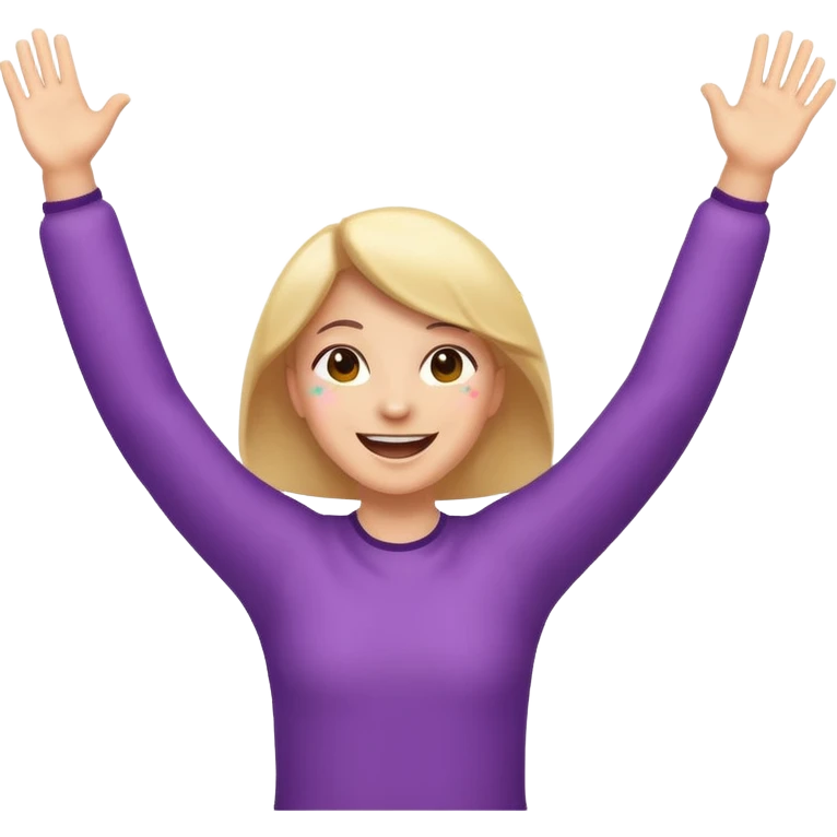 fun emoji of '도훈up' bursting onto the scene with confetti, arms raised in excitement, joyful expression emoji