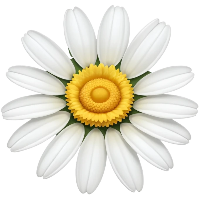 A white daisy  emoji