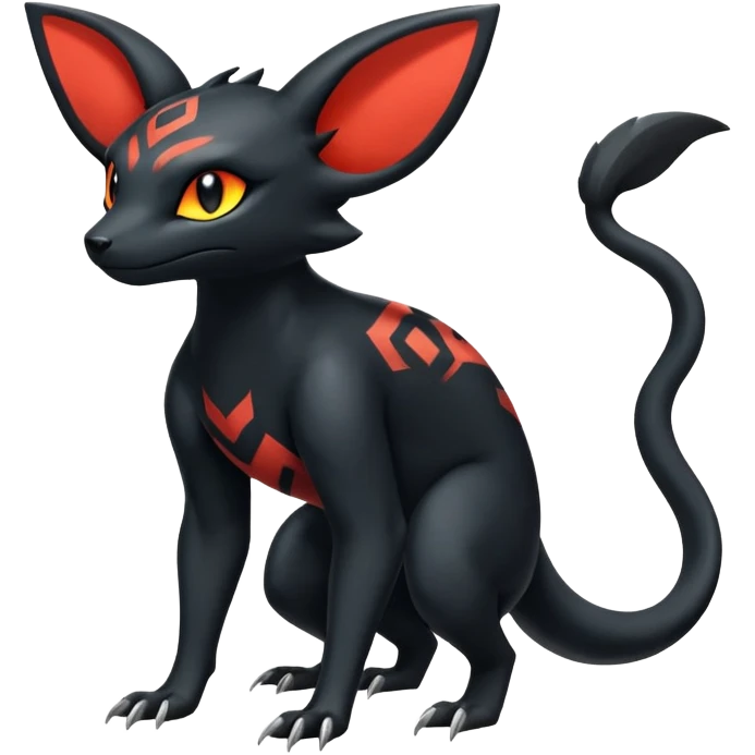 Salandit-Umbreon-Litten-Hybrid (Full body) emoji