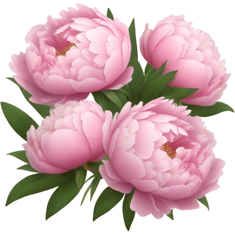 Pink peonies bouquet  emoji