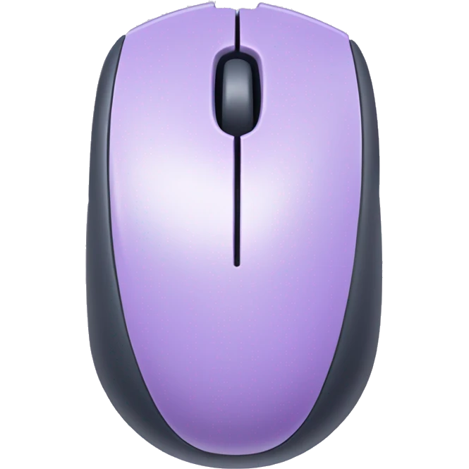 Pastel purple gaming computer mouse emoji