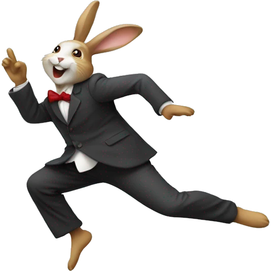 Lapin qui danse emoji