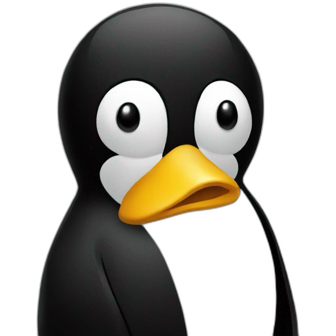 linux tux emoji