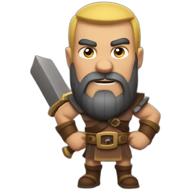 Clash of clans barbar emoji