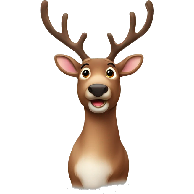reindeer emoji