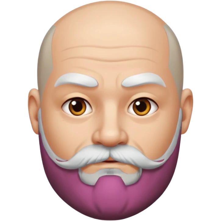  tattooed baldies with white bearded emoji