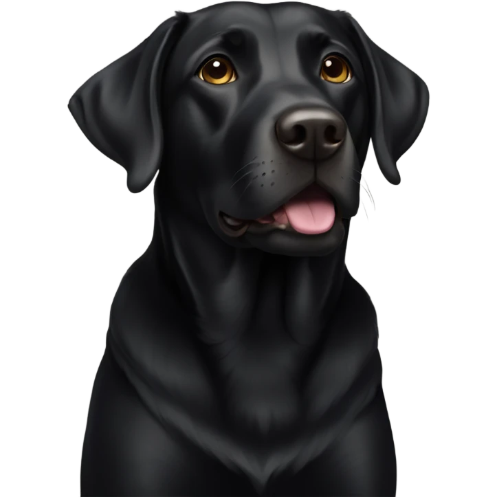 Black lab emoji