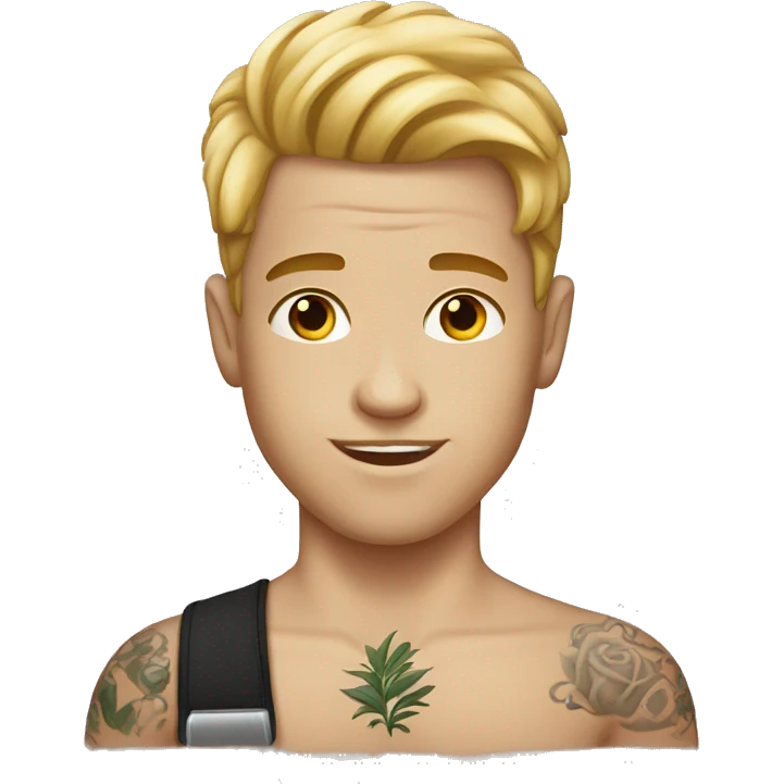  white boy with tats emoji