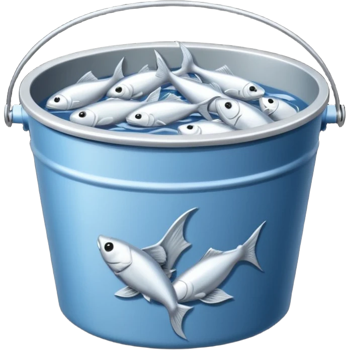 dead fishes in bucket emoji