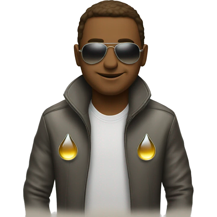 oil drop in aviator sunglasses emoji